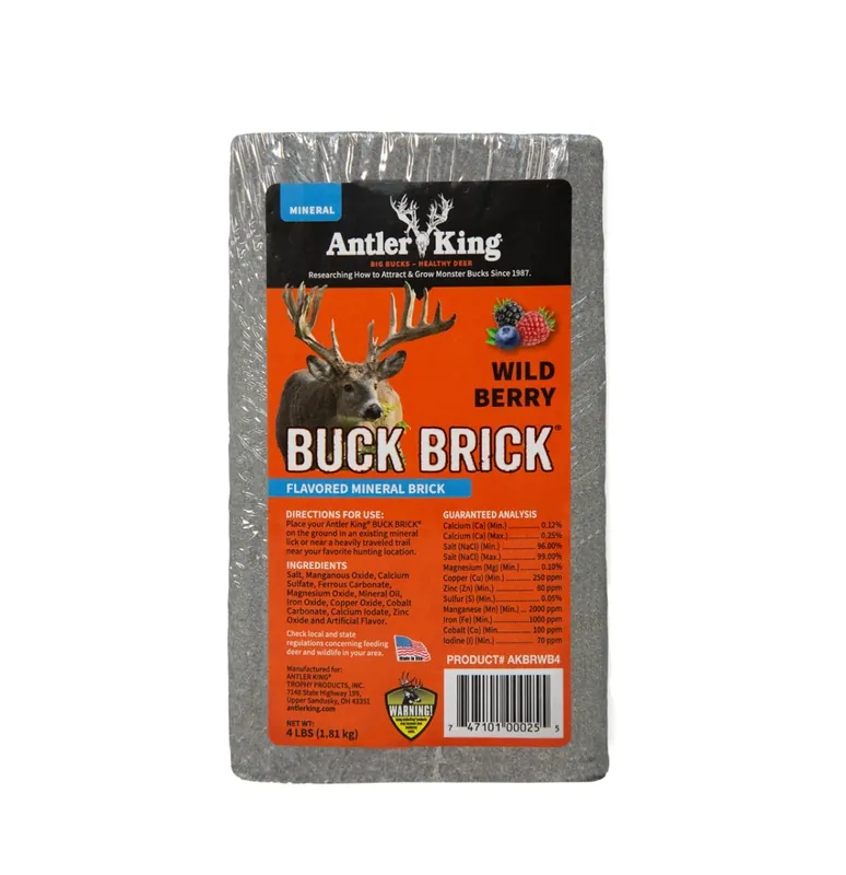 Antler King Wild Berry Flavored Buck Brick Deer Attractant 4lb