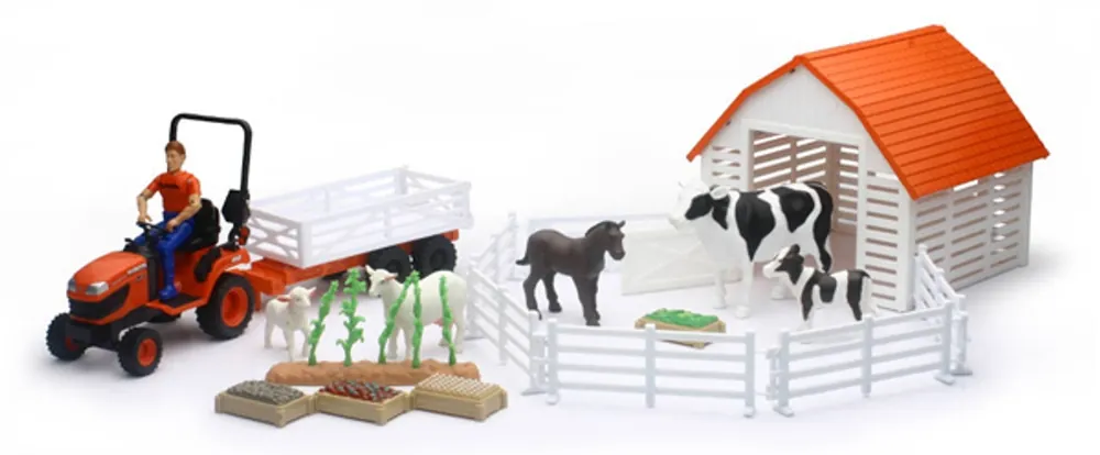 New-Ray Toys Cattle Barn Playset Playset