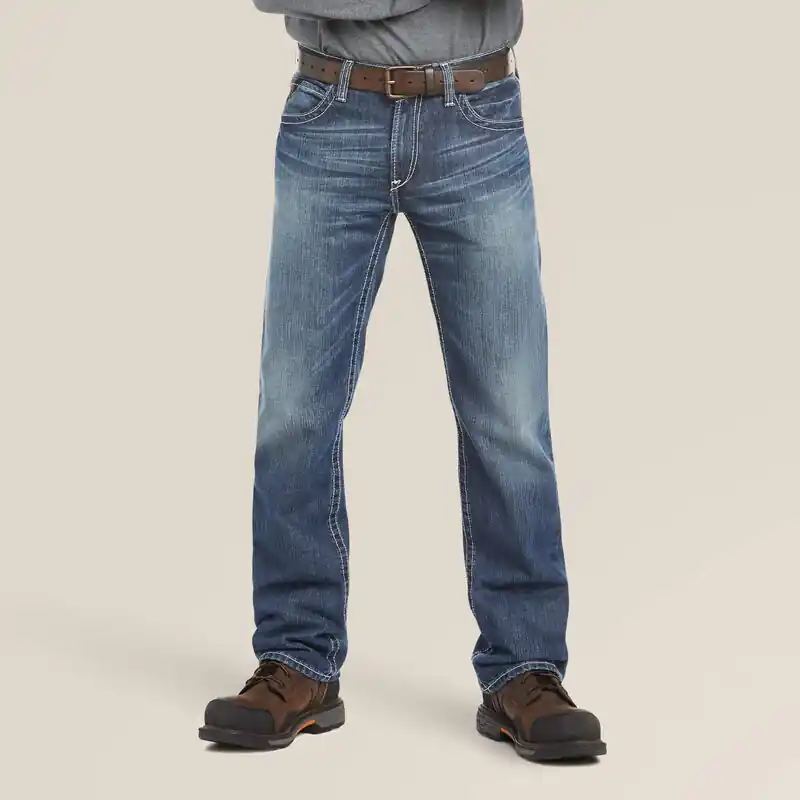 Ariat Men‘s FR M4 Relaxed Ridgeline Boot Cut Jean Glacier