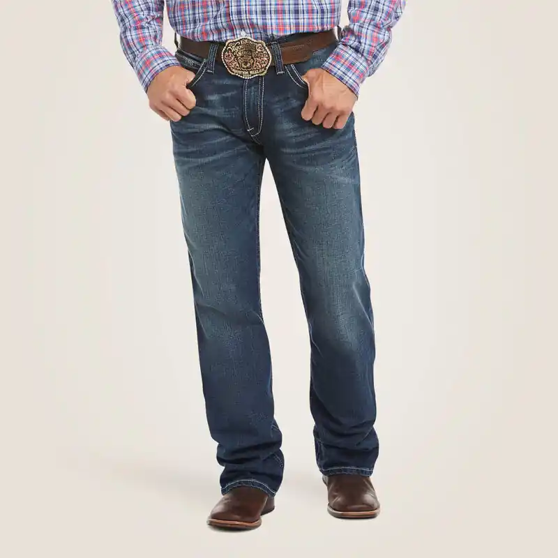 Ariat Men‘s M4 Low Rise Stretch Adkins Boot Cut Jean Turnout