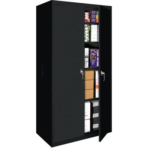 Steel Cabinet USA FS-36 Fixed Shelf Storage Center Black