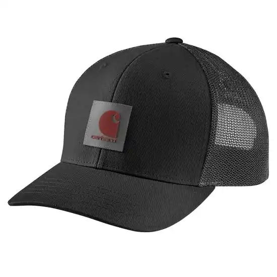 Carhartt 105216 Men‘s Rugged Flex Twill Mesh-Back Logo Patch Cap OSFA Black