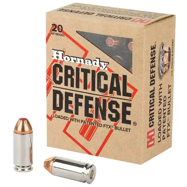 HORNADY CRITICAL DEFENSE .40S&W 165-GRAIN 20-ROUNDS FTX