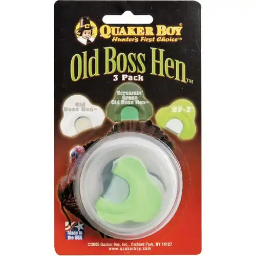 Quaker Boy Old Boss Hen 3-Pack Turkey Call 11308