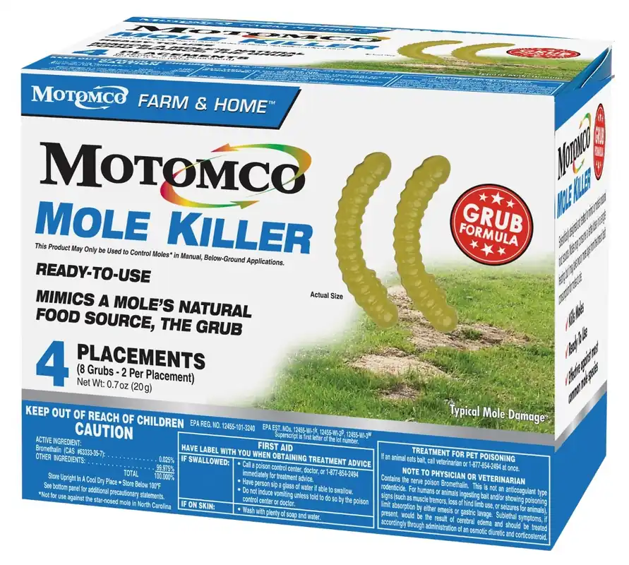Motomco Mole Killer EPA-Approved Grub Formula (4-Pack)