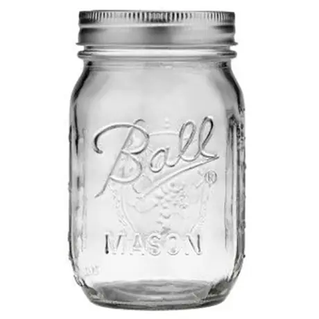 Ball 16oz Regular Mouth Pint Mason Jar 12-Count