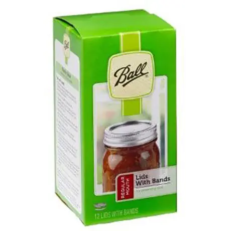 Ball Regular Mouth Canning Lids With Bands 12-Count