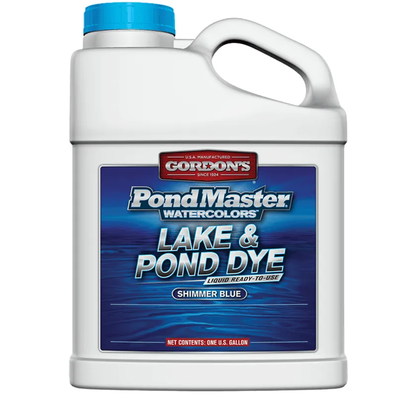 Gordon‘s PondMaster® Watercolors™ Lake & Pond Dye Ready-To-Use Shimmer Blue 1Gallon