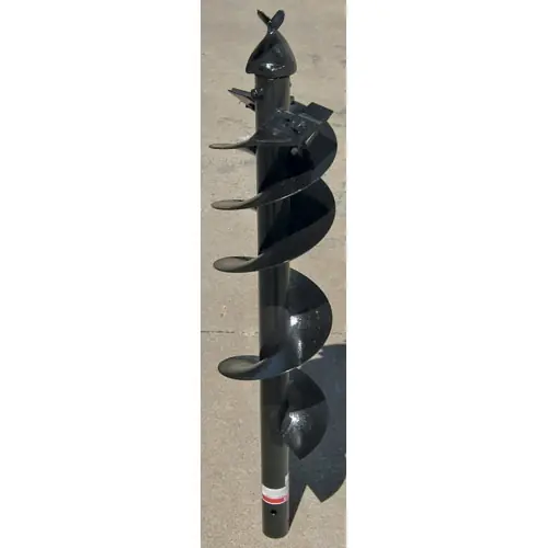 Worksaver 12" Standard Duty Single Flight Auger with Teeth 12 STD