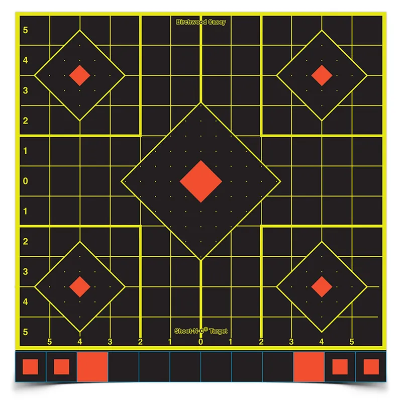 Birchwood Casey Shoot-N-C Sight-In Target 12"X12" 34205