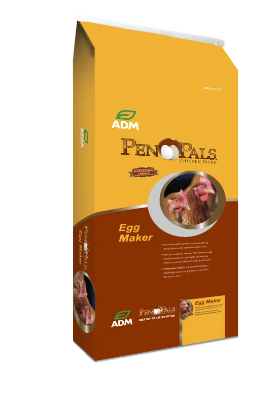 ADM Pen Pals Egg Maker Complete Chicken Feed 50lb