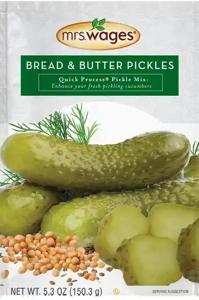 Mrs. Wages Bread & Butter Pickle Quick Process Mix 5.3oz