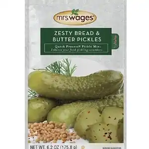 Mrs. Wages Zesty Bread and Butter Quick Process Pickle Mix, 6.2 oz Pouch