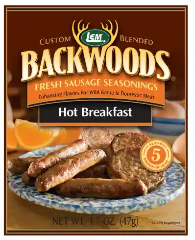 LEM Backwoods 1.67 Oz. Fresh Sausage Hot Breakfast Seasoning 9003
