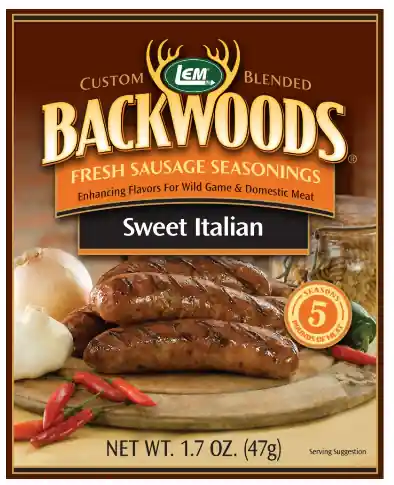 LEM Backwoods 1.67 Oz. Fresh Sausage Sweet Italian Seasoning 9004