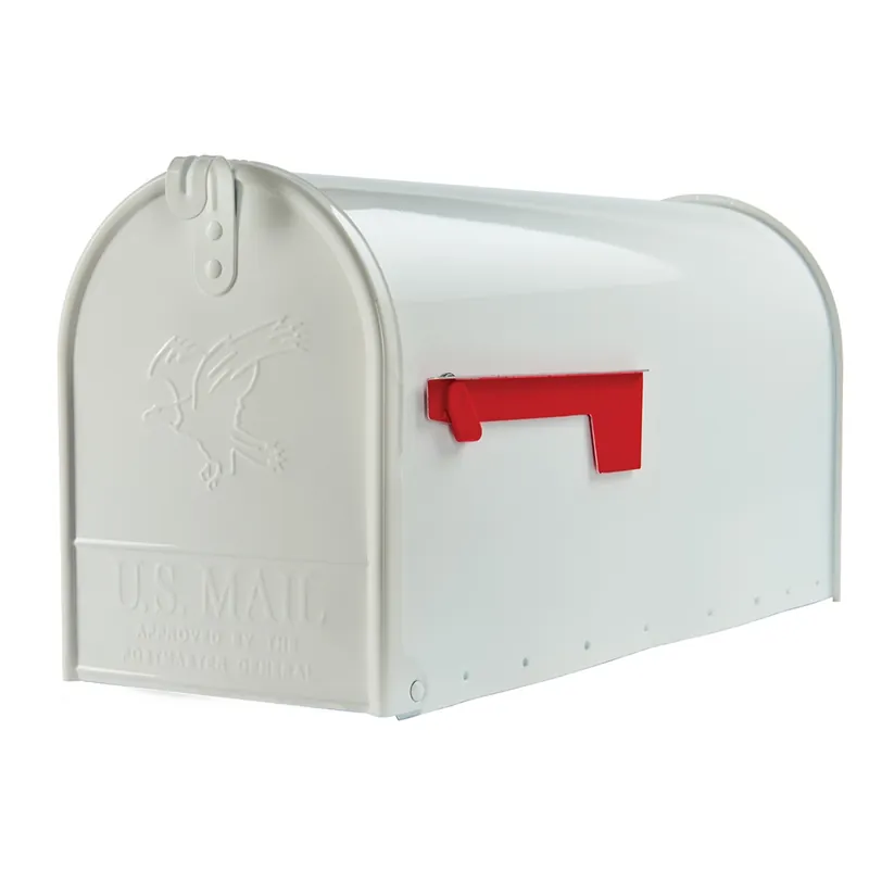 Solar Group Large White Post Mailbox E1600W00