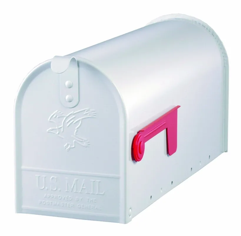 Solar Group Medium White Post Mailbox E1100W00