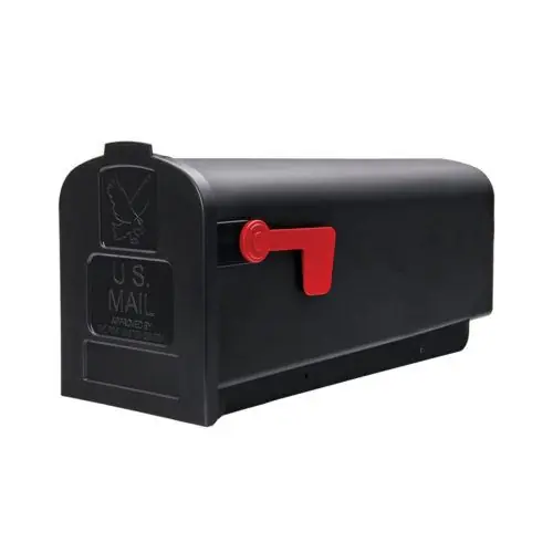 Architectural Mailboxes Parsons Black Plastic Mailbox Post Mount