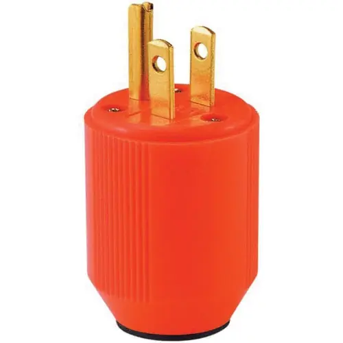 Cooper Orange Cord Plug BP3867-4RN
