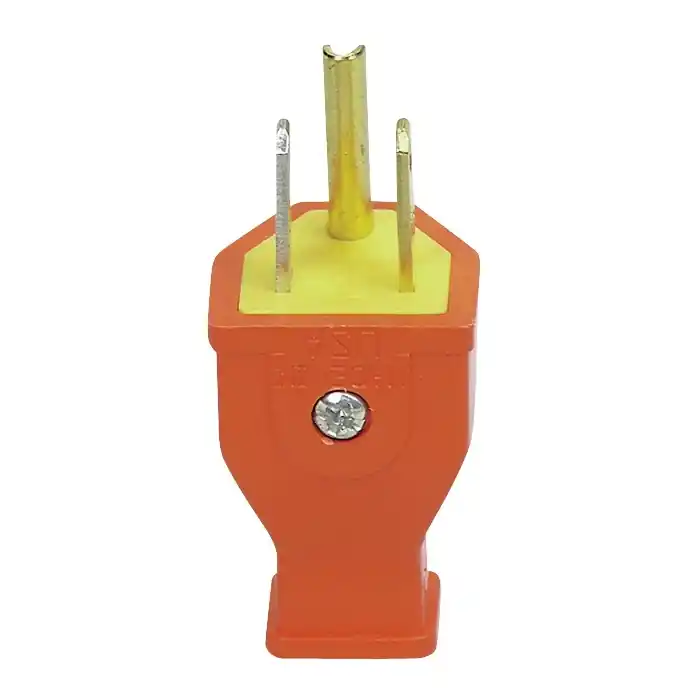 Cooper Orange 3 Wire Grounding Plug SA3990