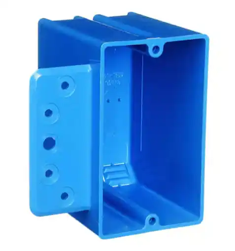 Carlon 1-Gang 18 cu. in. Electrical PVC New Work Electrical Switch and Outlet Box with Bracket (B118B-UPC)