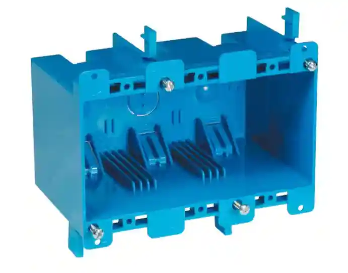 Carlon 3-Gang 55 cu. in. Electrical PVC Old Work Electrical Switch and Outlet Box (B355R)