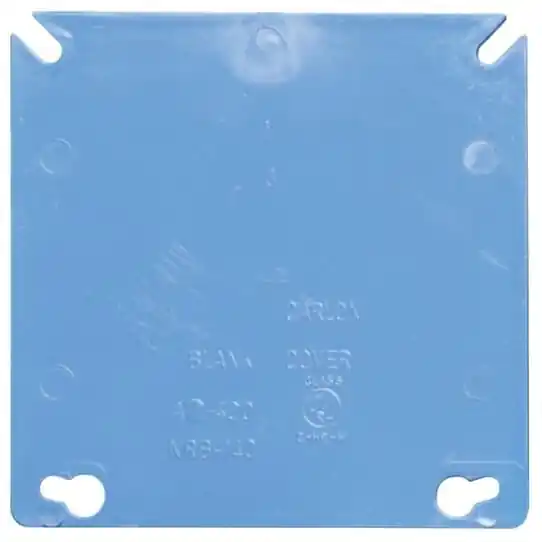 Carlon A400R-CAR Non-Metallic Blank Box Cover - 4 in L x 4 in W