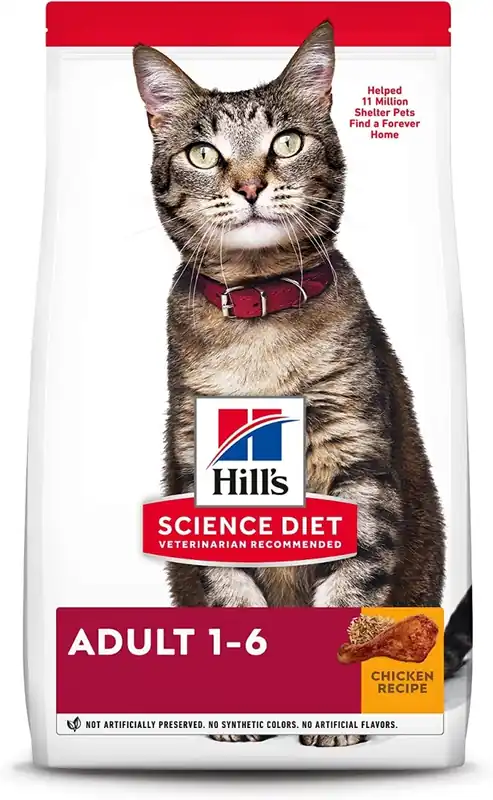 Hill‘s Science Diet Dry Cat Food, Adult, Chicken Recipe -16 lbs.