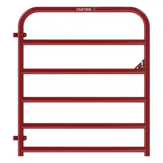 Tarter 2" 6 Bar Heavy Duty Feed Lot Cattle Gate 2RG4