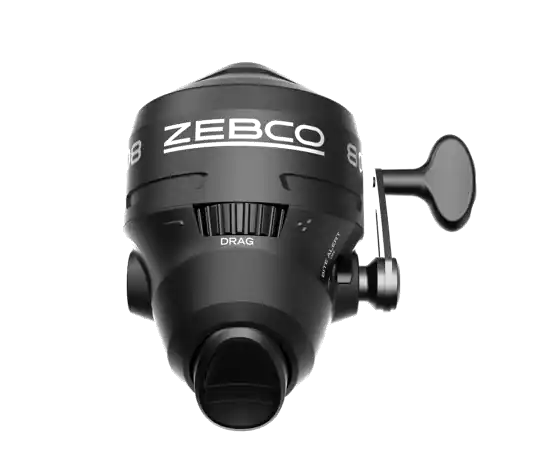 Zebco 808 Spincast Fishing Reel - Black