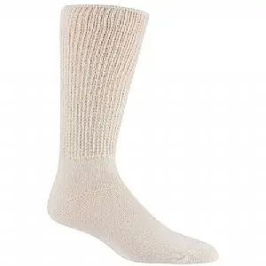 Railroad Sock Mens Therapeutic Socks 2 Pair Natural Size 10-13 991NA
