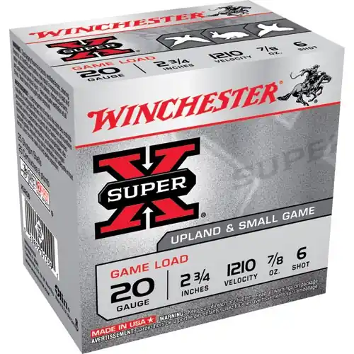 Winchester Super-X Game Load 20ga 2-3/4" 6-Shot