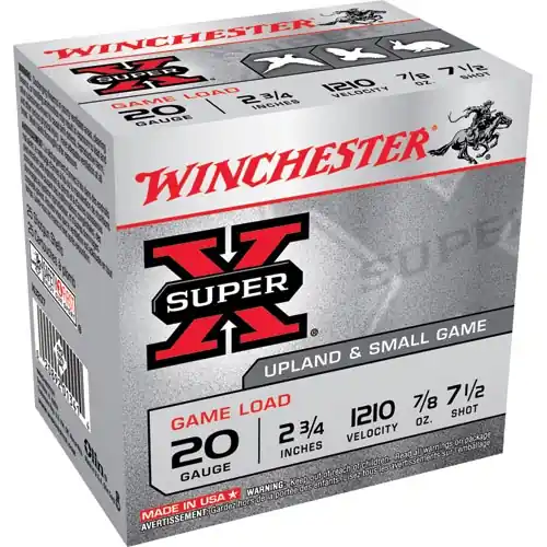 Winchester Super-X Game Load 20ga 2-3/4" 7-1/2-Shot