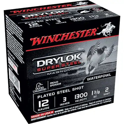 Winchester Drylok Super Steel Magnum 12ga 3" 2-Shot