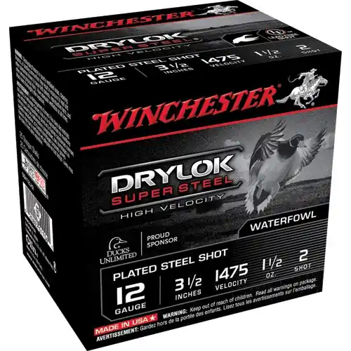 Winchester Drylok Super Steel HV 12ga 3-1/2" 2-Shot