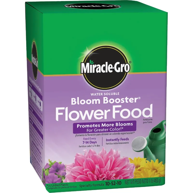 Miracle-Gro Water Soluble Bloom Booster Flower Food 1lb