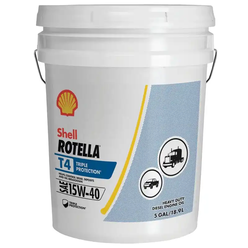 Shell Rotella T4 Heavy Duty Engine Oil SAE 15W-40 - 5 Gallon