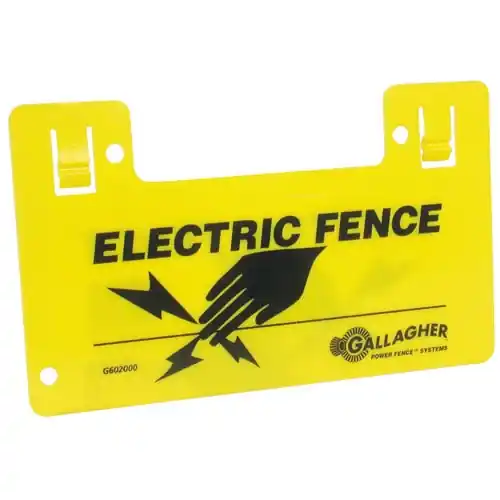 Gallagher Electric Fence Warning Sign G602404
