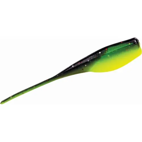 Mr. Crappie 15 Pack Lightning Tuxedo Black/Charteuse Shad MRCLS2-183