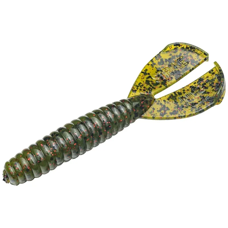 Strike King 8 Pack Rage Twin Tail Menace Grub Lure Watermelon Red Flake RGTTMG-18