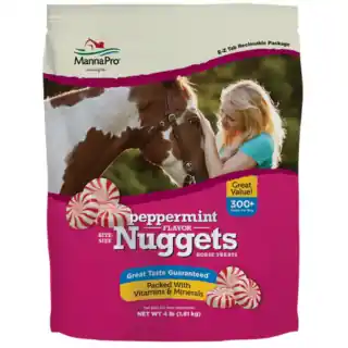 Manna Pro Bite-Size Nuggets Horse Treats - Peppermint / 4 lb