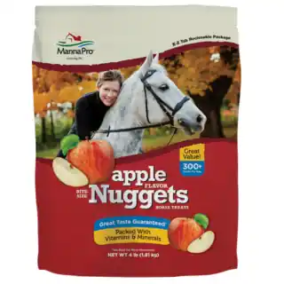Manna Pro Bite-Size Nuggets Horse Treats - Apple / 4 lb