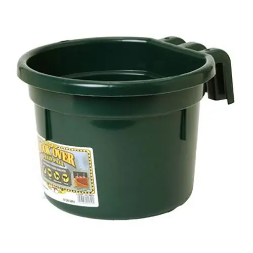 Little Giant 8 Quart Hook Over Feed Pail - Green