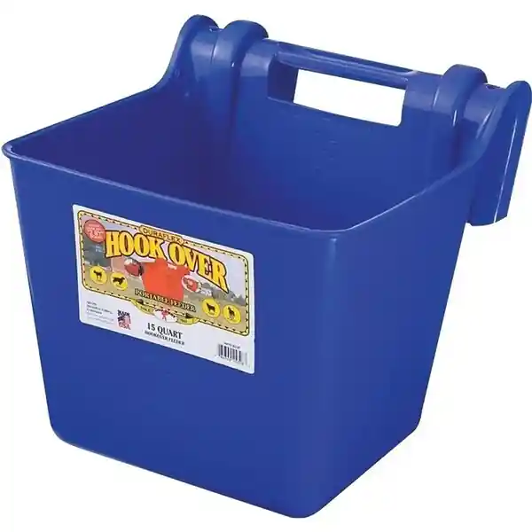Little Giant 15 Quart Hook Over Feeder - Economy - Blue
