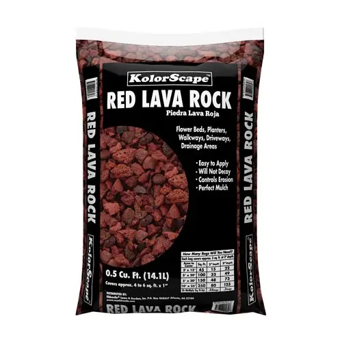 Oldcastle Red Lava Rock .5 cu ft