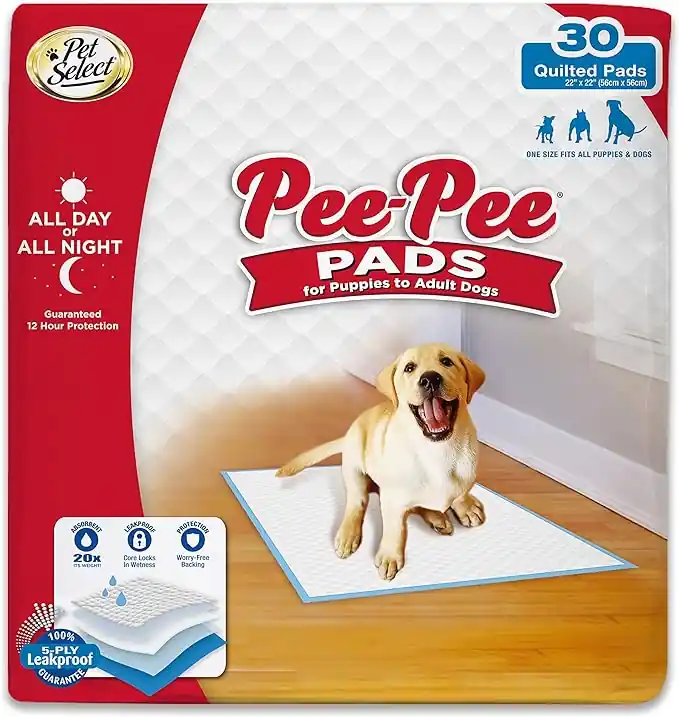 Four Paws Pee-Pee Pads Pet Accident/Training Absorbents 30 Pack