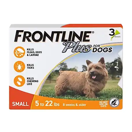 Frontline Plus for Dogs 5-22lb 3mo Supply
