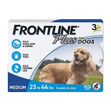 Frontline Plus for Dogs 23-44lb 3mo Supply