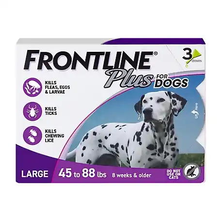 Frontline Plus for Dogs 45-88lb 3mo Supply