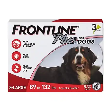 Frontline Plus for Dogs 89-132lb 3mo Supply